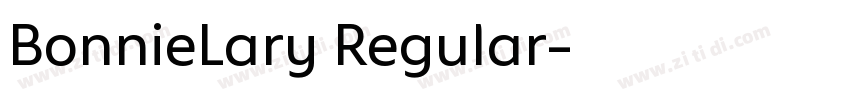 BonnieLary Regular字体转换